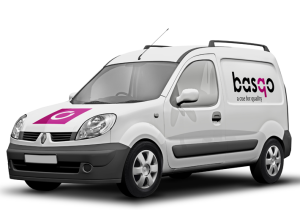 BASQO bestickering servicebus | Sterk Merk logo's, huisstijlen en websites