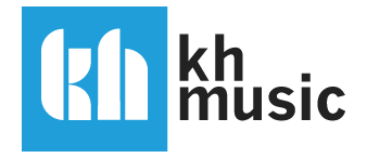 ontwerp logo en website KH Music